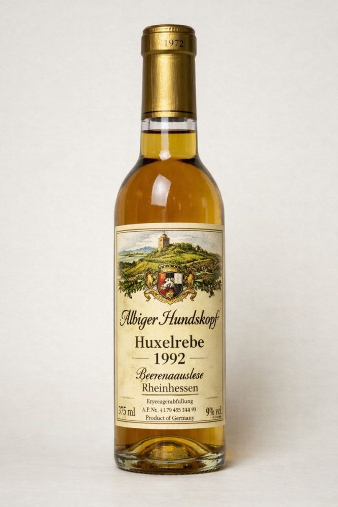 1992 Weingut Koster-Wolf Albiger Hundskopf Huxelrebe Beerenauslese 375 mL