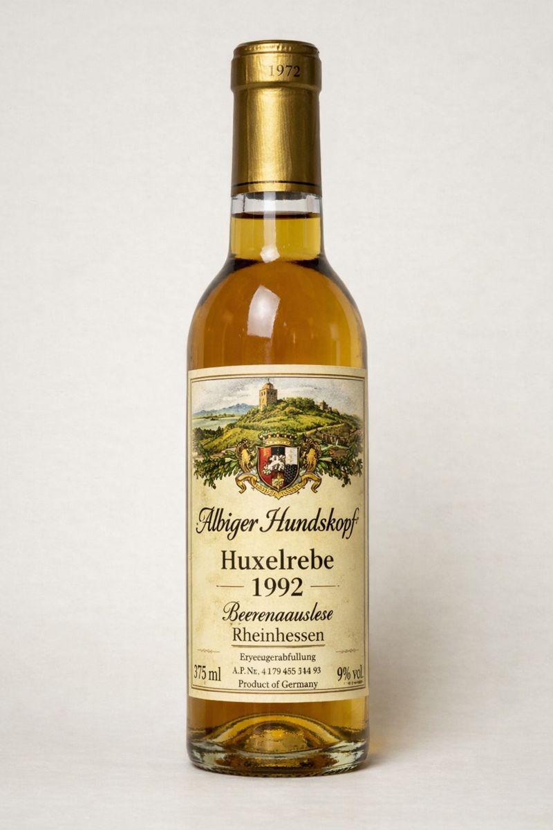 Albiger Hundskopf Huxelrebe 1992 375 mL - Image 1