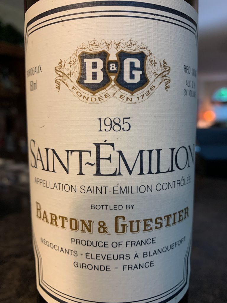 Barton & Guestier B&G 1986 750 ml - Image 1