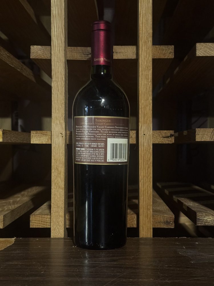 Beringer Knights Valley 1995 750 mL