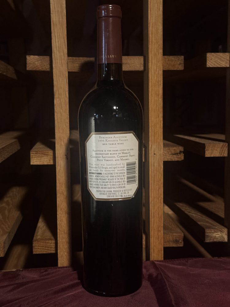 Beringer Alluvium Knights Valley 1995 750 ml