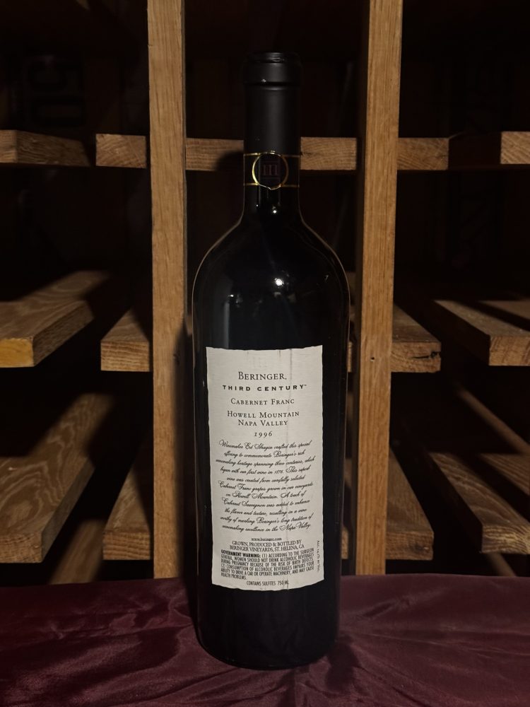 Beringer Third Century 1996 750 ml