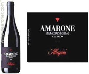 Allegrini Amarone della Valpolicella Classico 1995 [Provenance Guarantee] 750 ml