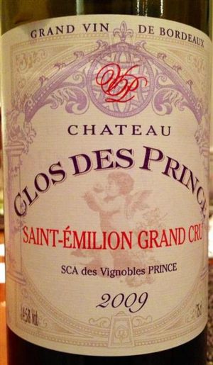 Chateau Clos Des Prince 2009 750 ml