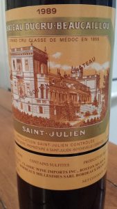 Chateau Ducru Beaucaillou 1989 750 ml
