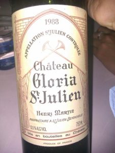 Chateau Gloria 1989 750 ml