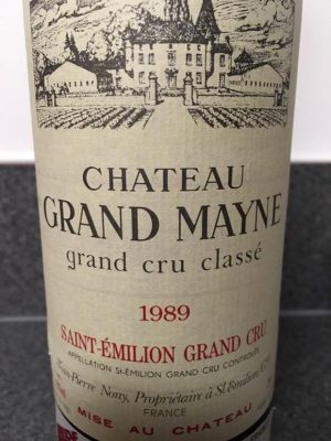 Chateau Grand Mayne 1989 750 ml