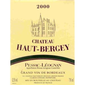 Chateau Haut Bergey 2000 750 ml