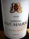 Chateau Haut Maurac Medoc 2009