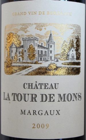 Chateau La Tour de Mons Margaux 2009 750 ml
