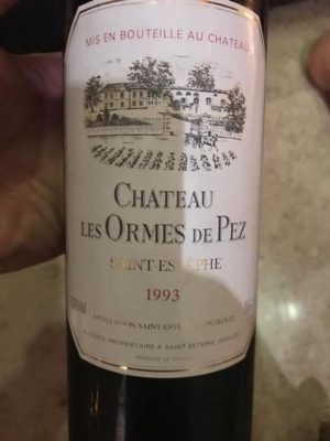 Chateau Les Ormes De Pez 1993 750 ml