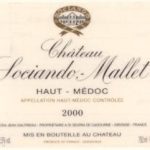 Chateau Sociando Mallet 2000 750 ml