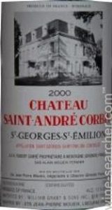Chateau St. Andre Corbin 2000 750 ml