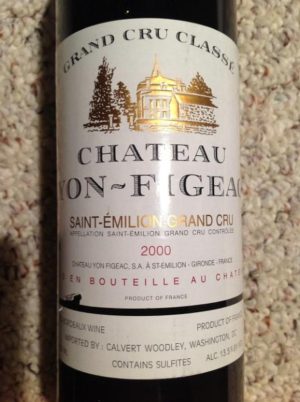 Chateau Yon Figeac 2000 750 ml