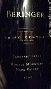 Beringer Third Century 1996 750 ml