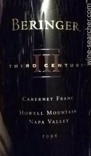 Beringer Third Century 1996 750 ml - Image 3