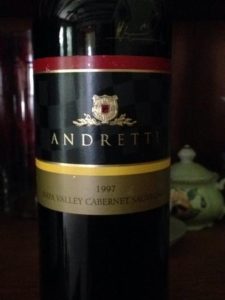Andretti Cabernet Sauvignon Napa Valley 1997 750 ml