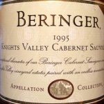 Beringer Knights Valley 1995 750 mL 750 ml