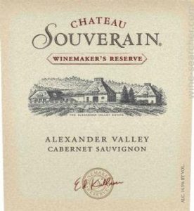 1995 Chateau Souverain Winemaker's Reserve Cabernet Sauvignon, Alexander Valley, USA 750ml
