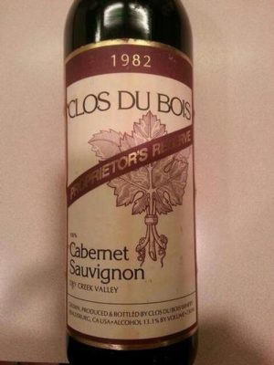 Clos Du Bois Proprietors Reserve 1977 750 ml