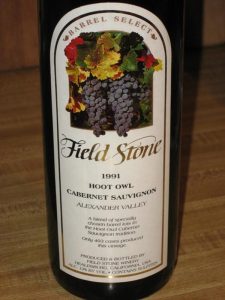 Field Stone Hoot Owl 1990 750 ml