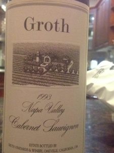 Groth Napa Cabernet Sauvignon 1993 750 mL