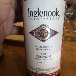 Inglenook Estate Bottled  Reserve Cask Reunion  1983 750 ml