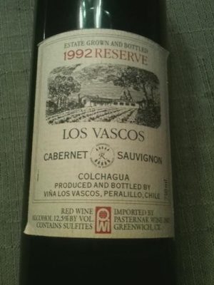 Los Vascos Reserve 1992 RARE 750 ml