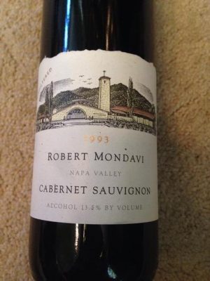 Robert Mondavi Unfiltered 1993 750 ml