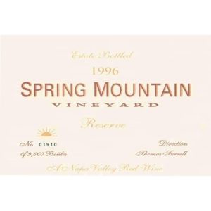Spring Mountain Reserve 1996 750 ml