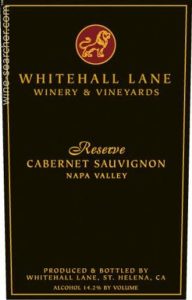 1992 Whitehall Lane Winery & Vineyards Reserve Cabernet Sauvignon, Napa 750ml