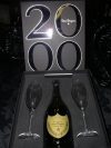 Dom Perignon Gift w/ 2 Glass Flutes 2000