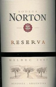 BODEGA NORTON Mendoza Reserva 2007 Top 100: 2010, Rank: 90 750 ml
