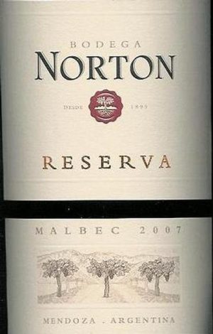 BODEGA NORTON Mendoza Reserva 2007 Top 100: 2010, Rank: 90 750 ml