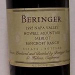 Beringer Bancroft Ranch Howell Mountain 1991 750 ml