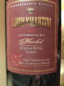 Louis M Martini 25 Year Tribute 1995 750 ml