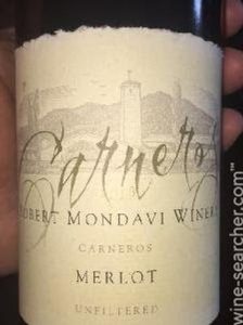 Robert Mondavi Carneros Unfiltered 1996 750 ml