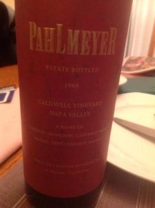 Pahlmeyer Caldwell Vineyard 1988 750 ml