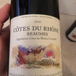 Patrick Lesec Cotes du Rhone Beaumes  2001 750 ml
