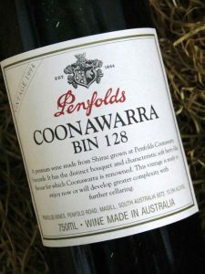 Penfolds Shiraz Coonawarra Bin 128 1994 750 ml