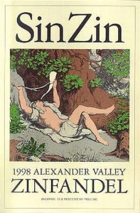 Alexander Valley Vineyards Wetzel Famliy Estate Sin Zin Zinfandel 1999 750 ml
