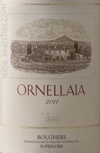 Tenuta dell'Ornellaia  Bolgheri Superiore Ornellaia 2011 750 ml