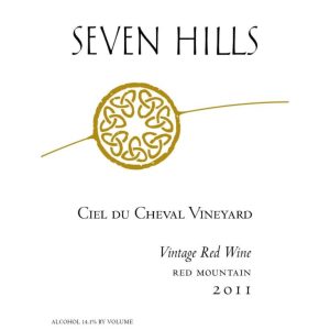 Seven Hills Ciel Du Cheval Vineyard Red Mountain 750 ml