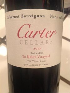 Carter Cellars Beckstoffer To Kalon The Three Kings 2012 750 ml