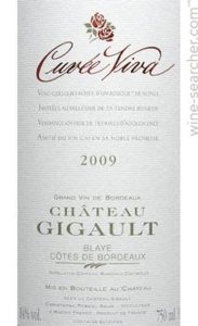 Chateau Gigault Cuvee Viva 2009 750 ml