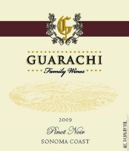 Guarachi Pinot Noir Sonoma Coast Gap's Crown Vineyard 2012 750 ml