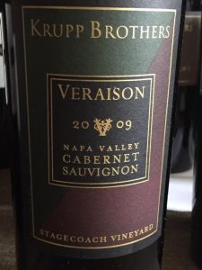 Krupp Brothers Veraison Stagecoach Vineyard 2009 750 ml