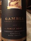 Gamble Family Vineyards Family Home  2012