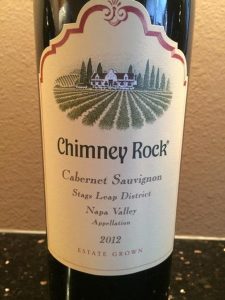 Chimney Rock Cabernet Sauvignon Stags Leap District 1990 (C) California, Napa, North Coast