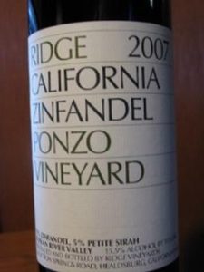 Ridge Ponzo 2007 750 ml